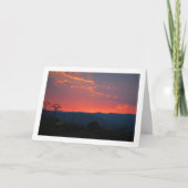 赤い山の空 カード (正面)