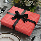 赤い山形ジグザグ ラッピングペーパー