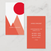 赤い山 名刺 (正面/裏面)