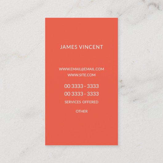 赤い山 名刺 (裏面)