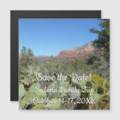 赤い岩とサボテンI (正面/裏面)