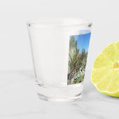 赤い岩とサボテンI ショットグラス (左)