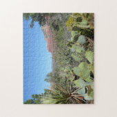 赤い岩とサボテンI ジグソーパズル (縦)