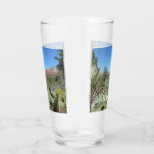 赤い岩とサボテンI タンブラーグラス (右)