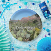 赤い岩とサボテンI ペーパープレート (パーティー)