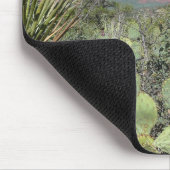 赤い岩とサボテンI マウスパッド (コーナー)