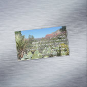 赤い岩とサボテンI マグネット名刺 (インサイチュ)