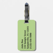 赤い岩とサボテンI ラゲッジタグ (裏面縦)