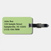 赤い岩とサボテンI ラゲッジタグ (裏面横)