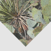 赤い岩とサボテンI 薄葉紙 (詳細)