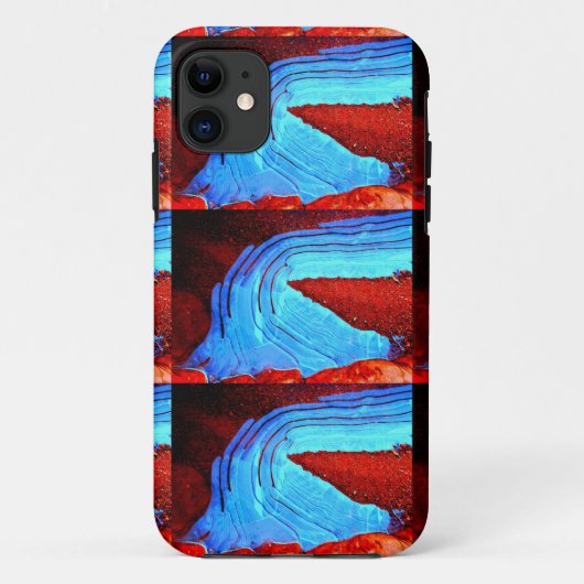 赤い岩のケースの氷 Case-Mate iPhoneケース (裏面)
