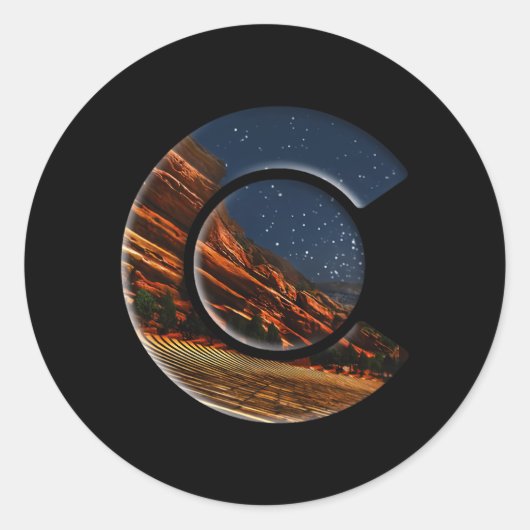 赤い岩の円形劇場 ラウンドシール (正面)