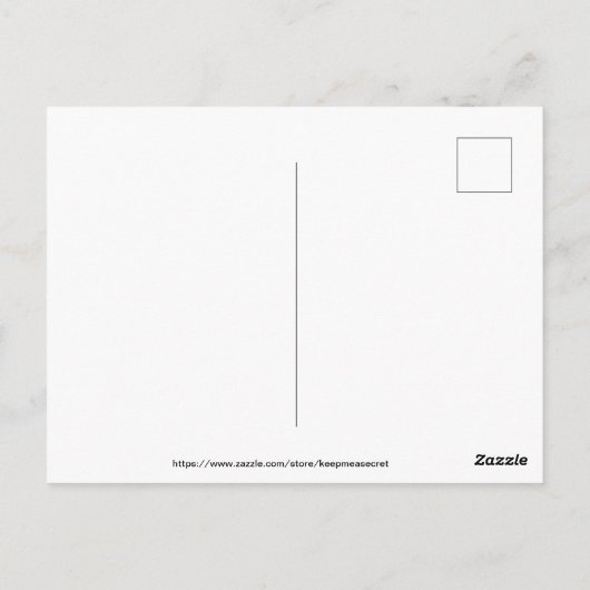 赤い岩 ポストカード (裏面)