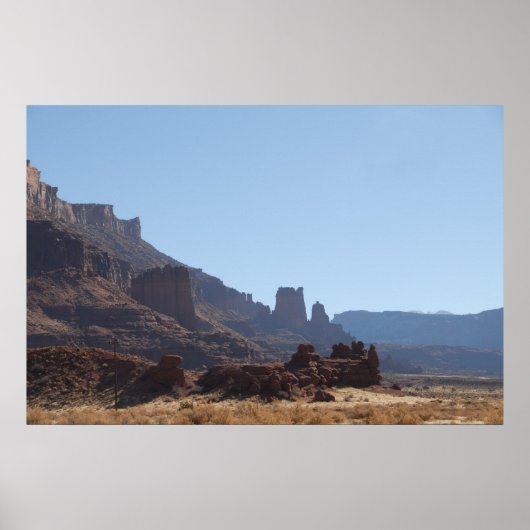 赤い崖 ポスター (正面)