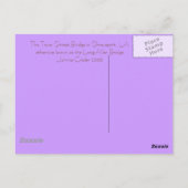 赤い川の上のロングアレン橋 ポストカード (裏面)