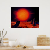 赤い巨太陽 ポスター (キッチン)