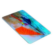 赤い帆のスクーナー船の写真マグネット マグネット (右側)