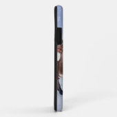 赤い帽子のおもしろいクリスマスロバ Case-Mate iPhoneケース (裏面/右)