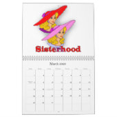 赤い帽子のカレンダー カレンダー (3月 2026)