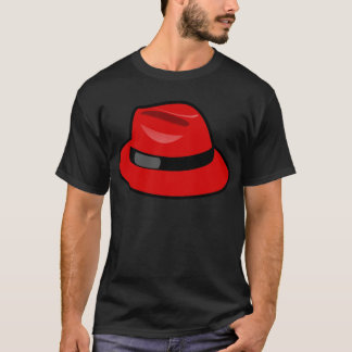 赤い帽子のソフト帽 Tシャツ