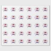 赤い帽子の友人 ラッピングペーパー (フラット)