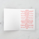 赤い帽子の女性 カード (内部)