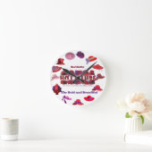 赤い帽子の時計 ラウンド壁時計 (ホーム)