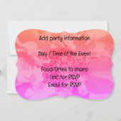 赤い帽子の死者の日 カラベラ 招待状 (裏面)