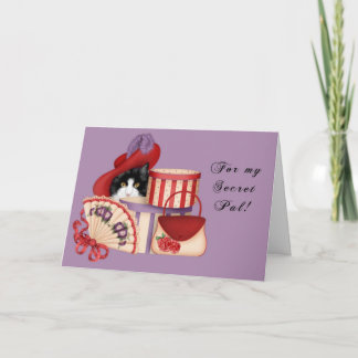 赤い帽子の秘密の友達 カード