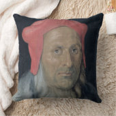 赤い帽子の髭がある人のポートレート、1520年(油 クッション (ブランケット)