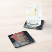 赤い帽子の髭がある人のポートレート、1520年(油 コースター (右側)