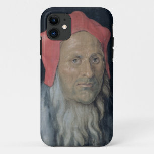 赤い帽子の髭がある人のポートレート、1520年(油 iPhone 11 ケース