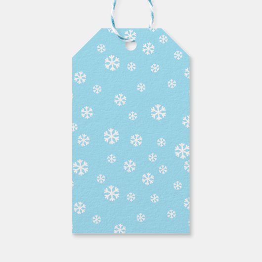 赤い帽子をかぶった白いクリスマス猫 ギフトタグ (裏面)