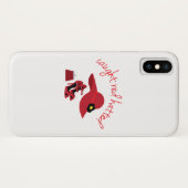 赤い帽子をかぶった Case-Mate iPhoneケース (裏面(横))