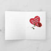 赤い帽子カードのヨークシャーテリア カード (内部)