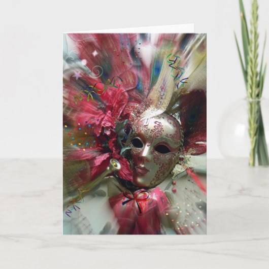 赤い幻想の天使 カード (正面)