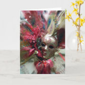 赤い幻想の天使 カード (黄色い花)