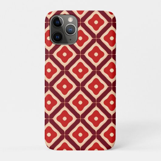 赤い幾何学的な抽象デザイン Case-Mate iPhoneケース (裏)