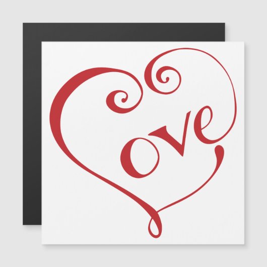 赤い広場に愛のハート (正面/裏面)