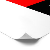 赤い座りブル ポスター (角)