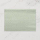 赤い庭の緑の赤ちゃんシャワーおむつラッフル エンクロージャーカード (裏面)