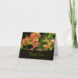 赤い庭の花，サンキューカード サンキューカード