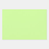 赤い庭 – ピンク、黄、緑 ラッピングペーパーシート (正面3)