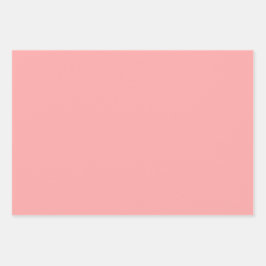 赤い庭 – ピンク、黄、緑 ラッピングペーパーシート