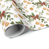 赤い弓と鈴 ラッピングペーパー (ロールコーナー)