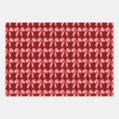 赤い弓のラッピング紙。ギフトラッピング。 ラッピングペーパーシート (正面2)