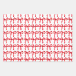 赤い弓のラッピング紙。ギフトラッピング。 ラッピングペーパーシート