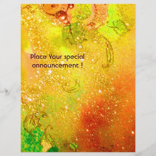 赤い弓を持つピエロ金ゴールドが大晦日の夜を輝く チラシ (裏面)