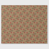 赤い弓を持つ全ての黄昏の聖降誕祭お目出とう ラッピングペーパー (フラット)