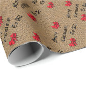 赤い弓を持つ全ての黄昏の聖降誕祭お目出とう ラッピングペーパー (ロールコーナー)